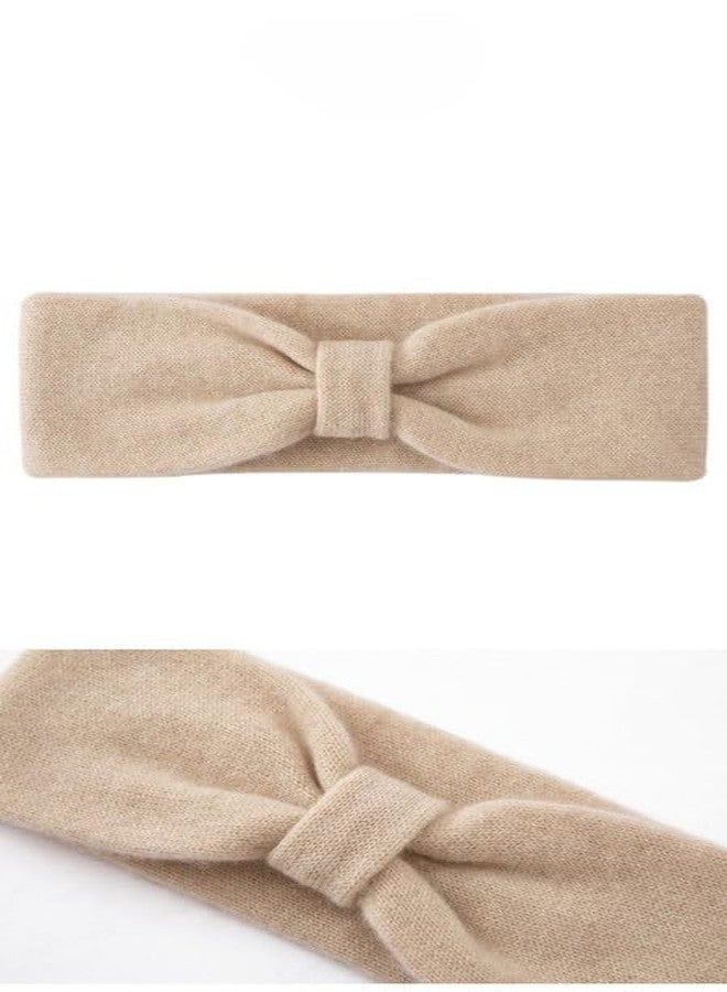 Richmen Soft Knot Woollen Knitted Warm Headband for Women Girls Stylish Cute Head Wrap Hairband Ear Warmer Hair Accessories for Winters Free Size (Beige) - Image 5