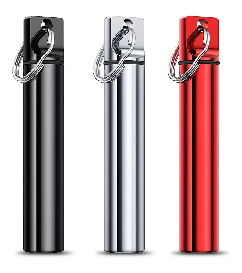 Red Portable Toothpick Box With Hanging Chain For Outdoor Picnics 2pcs - Image 1