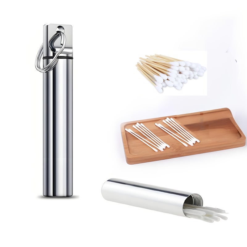 Red Portable Toothpick Box With Hanging Chain For Outdoor Picnics 2pcs - Image 3