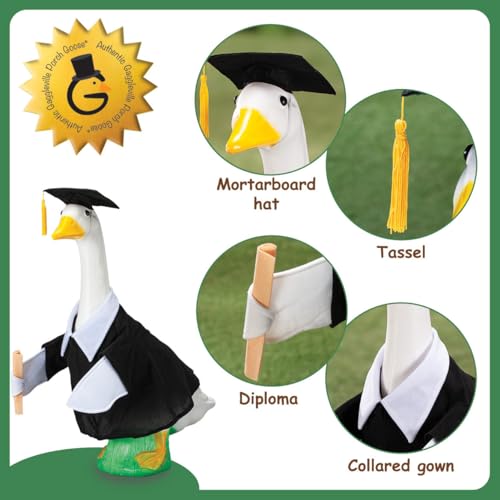 Fox Valley Traders Gaggleville Graduation Goose Outfit, Fits Large 23" H Statue, by Fox Valley Traders - Image 4
