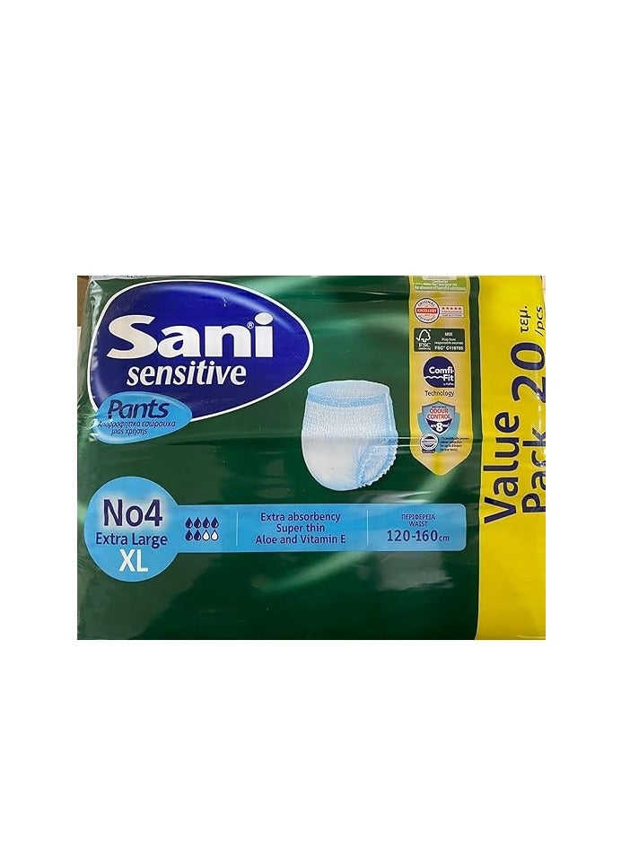 Sani Sensitive Sani Diapers - Extra Large - 20 Count | Ultra Absorbent - Leakage Protection - Premium Quality Adult Diapers  - Image 2