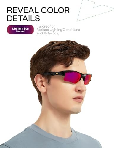 Mryok Polarized Replacement Lenses for Oakley Antix OO9077 Sunglasses, HD Polarized, UV Protection, Impact Resistant & Perfectly Fit - Midnight Sun - Image 4
