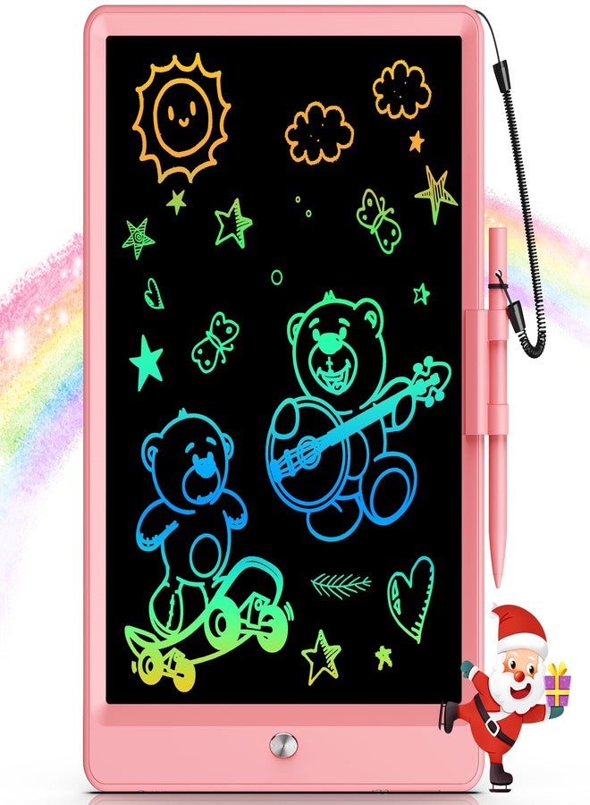 Bravokids 10 Inch LCD Writing Tablet for 3-8 Year Olds - Electronic Drawing Pad and Doodle Board as Educational Birthday Gifts for Girls and Boys (Pink) - Image 1