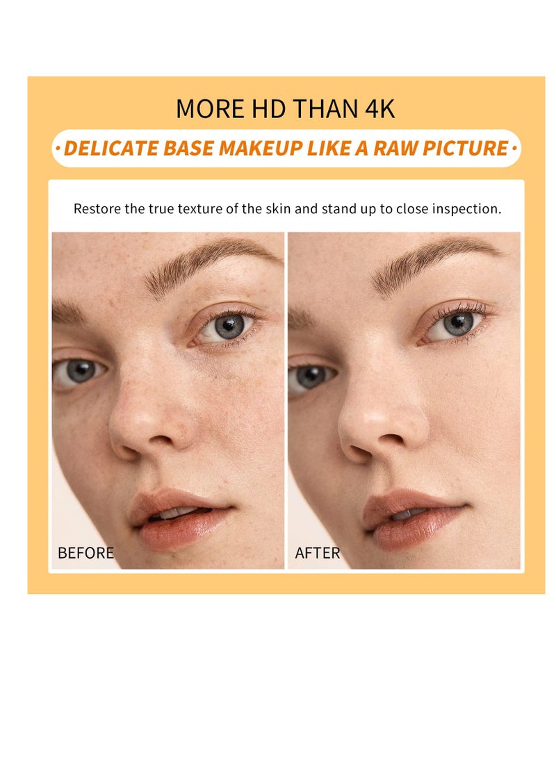 Hydrating BB Cream, Illuminating Tinted Moisturizer BB Cream, Smooth & Lightweight Concealer, Full Coverage Foundation Cream, Even Skin Tone Color Correcting Cream with Cheese Puff