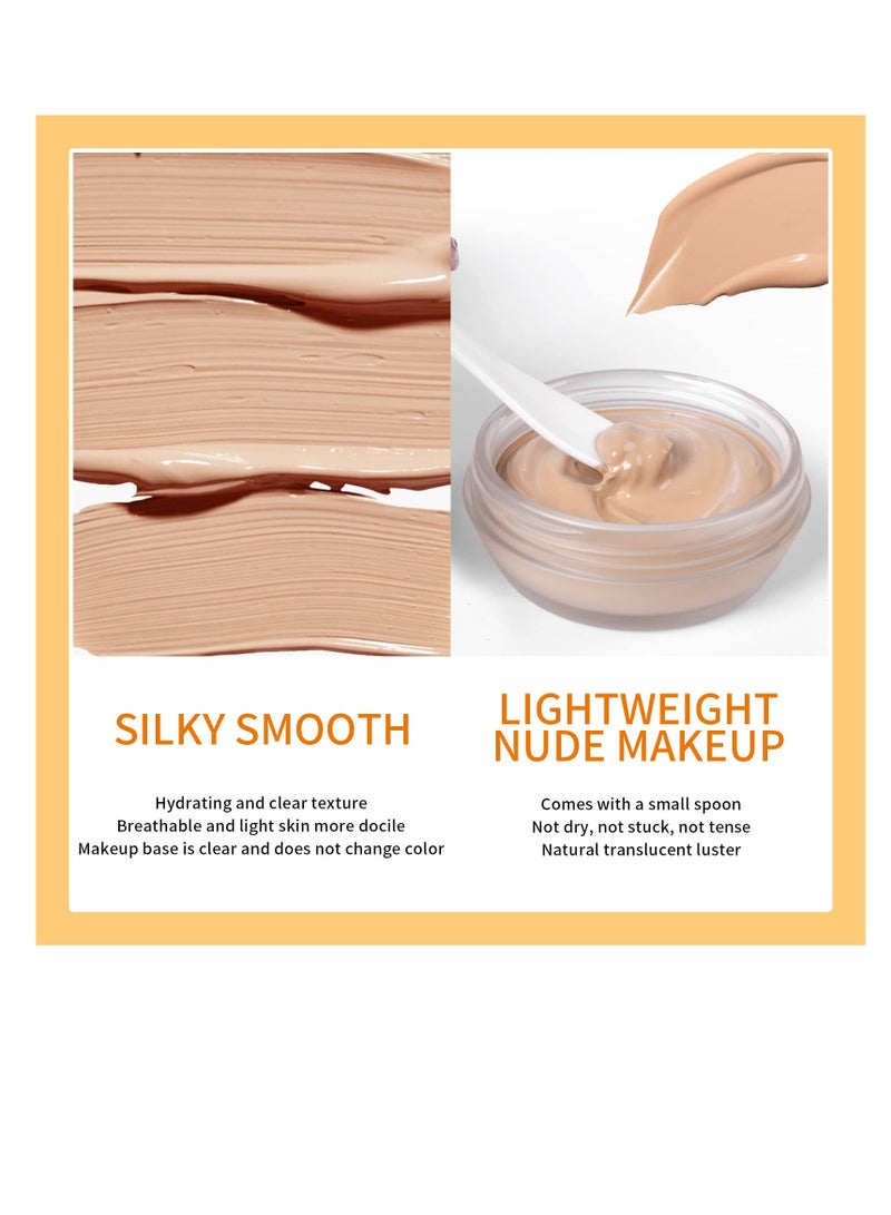 Hydrating BB Cream, Illuminating Tinted Moisturizer BB Cream, Smooth & Lightweight Concealer, Full Coverage Foundation Cream, Even Skin Tone Color Correcting Cream with Cheese Puff