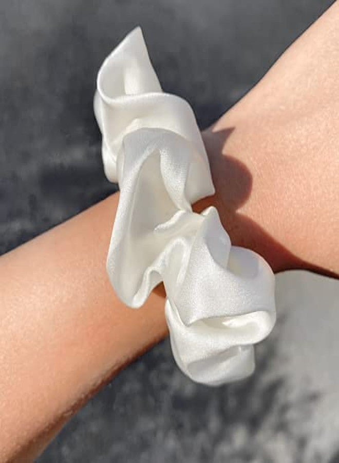 Rock World Scrunchie for hair scrunchies satin silk combo satin scrunchie scrunchies set scrunchies for women Girls.MultiColor Pack of 8 - Image 5
