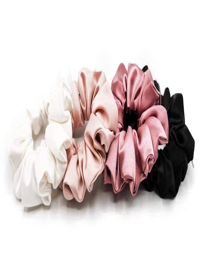 Rock World Scrunchie for hair scrunchies satin silk combo satin scrunchie scrunchies set scrunchies for women Girls.MultiColor Pack of 8 - Image 3