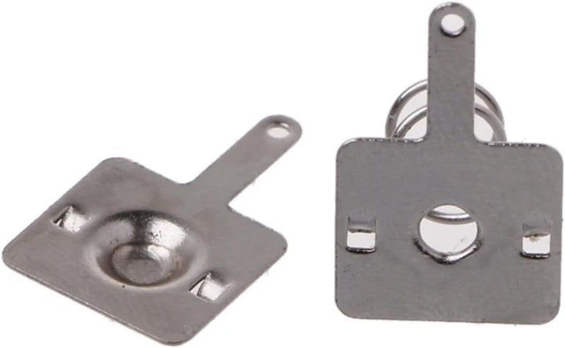 Battery Spring 100pcs/50pairs Silver Tone Metal Battery Spring Plate Set for AA AAA Positive Negative Contact 9 * 9MM - Image 4