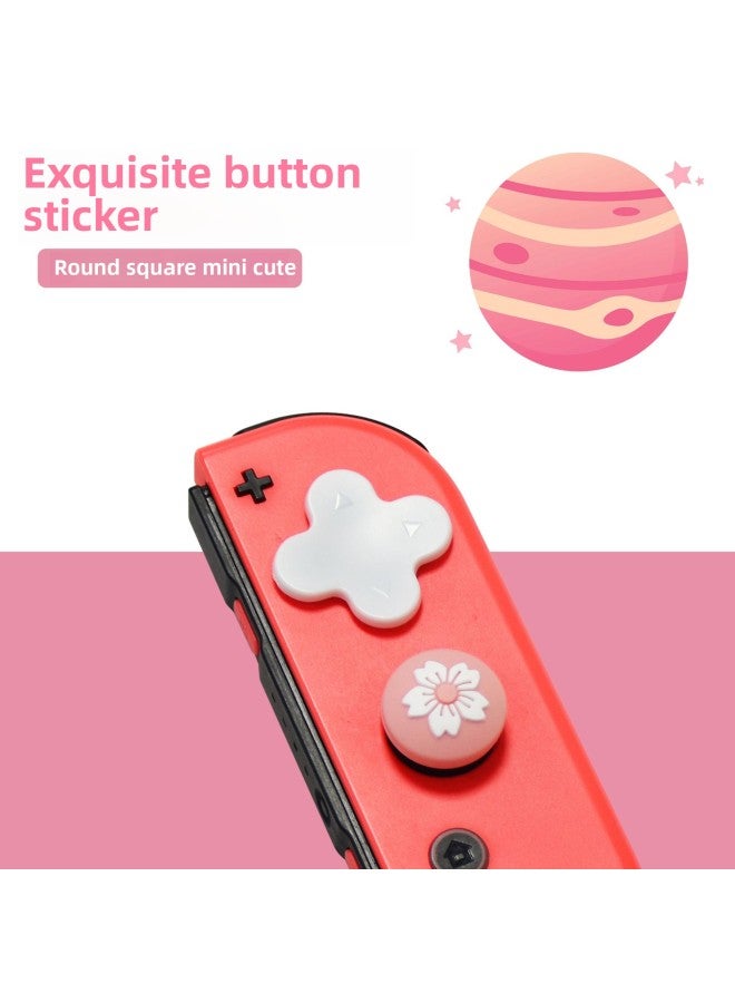 Nintendo Switch Love Flower Rocker Cap Key Cap Cross Key Stickers Ns Silicone Arrow Key Stickers-Product Color:5  - Image 5