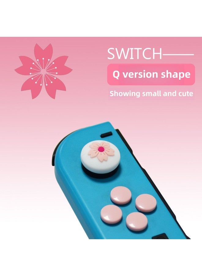 Nintendo Switch Love Flower Rocker Cap Key Cap Cross Key Stickers Ns Silicone Arrow Key Stickers-Product Color:5  - Image 3