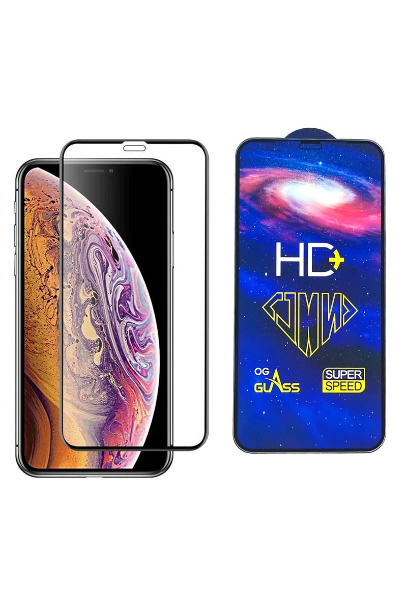 IPhone 11 / XR HD Plus Premium Tempered Glass Screen Protector With Black Frame  - Image 1