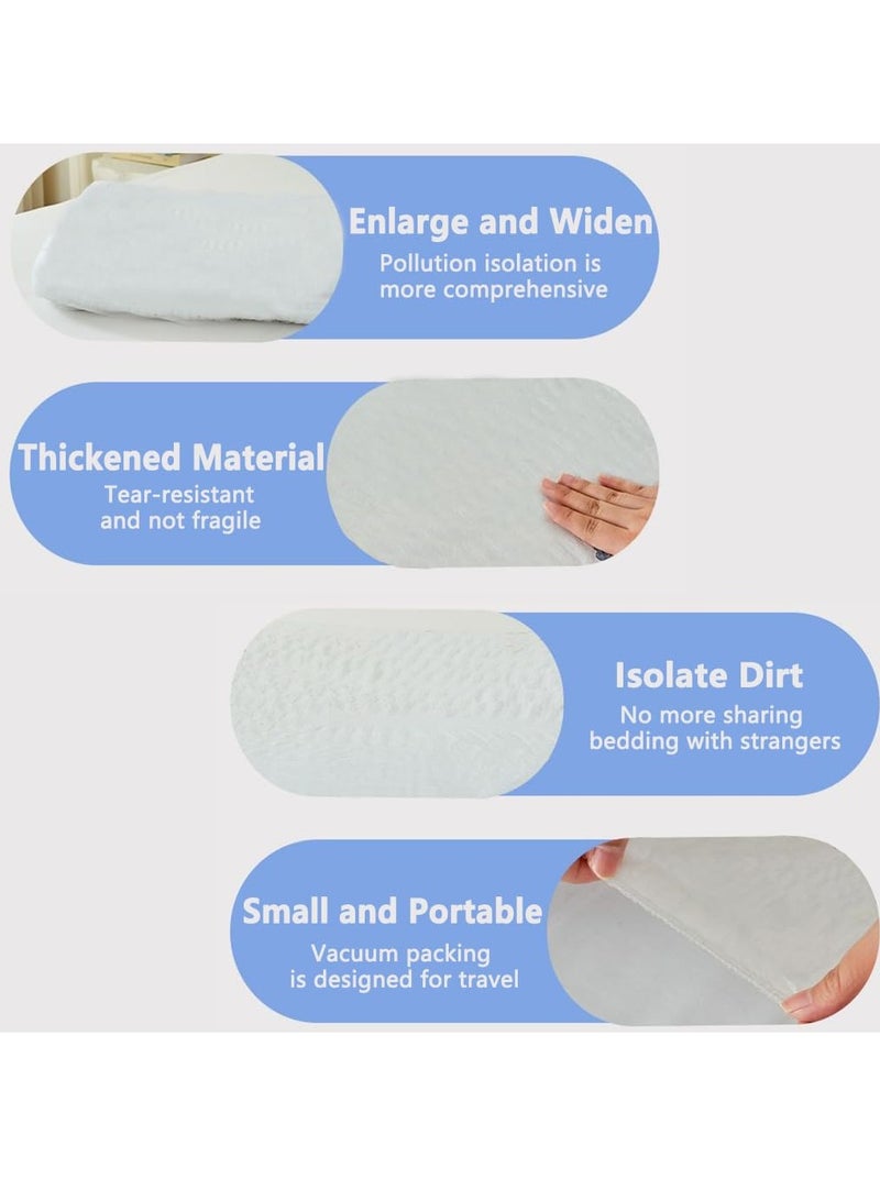 Hoasis Disposable Pillowcases,10 Pcs Travel Single Use Pillow Covers,Non Woven Pillow Case Covers Individually Wrapped,Portable Pillow Sheets for Business Trips Hotels Bedding Supplies-White - Image 3