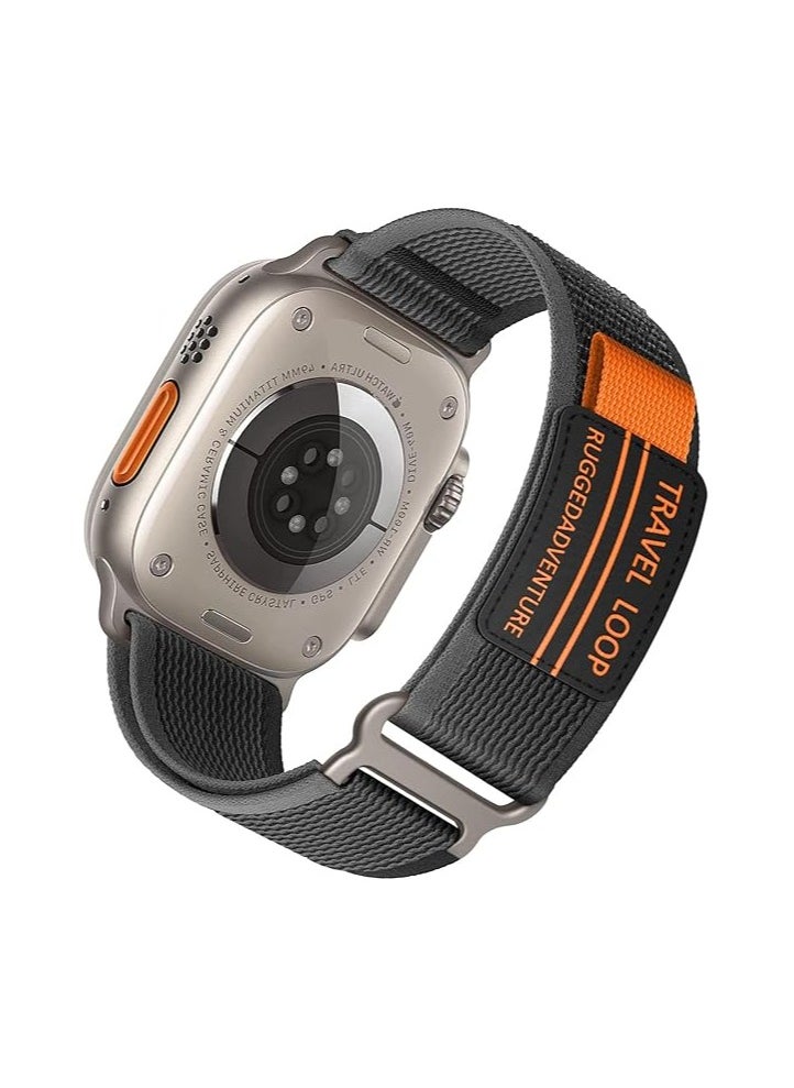Generic - Trail Loop Strap for Apple Watch Ultra Band 49mm 45mm 44mm 42mm iWatch Ultra Band Men Women, Rugged Sport Strap Soft Nylon Wristband for iWatch Ultra 2 Bands Series 9 8 7 6 5 4 3 2 1 SE - Image 1