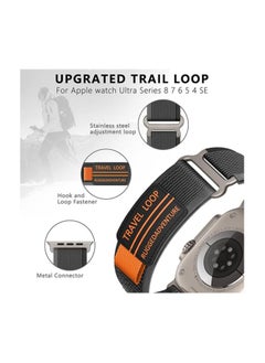 Generic Trail Loop Strap for Apple Watch Ultra Band 49mm 45mm 44mm 42mm iWatch Ultra Band Men Women, Rugged Sport Strap Soft Nylon Wristband for iWatch Ultra 2 Bands Series 9 8 7 6 5 4 3 2 1 SE  - Image 2
