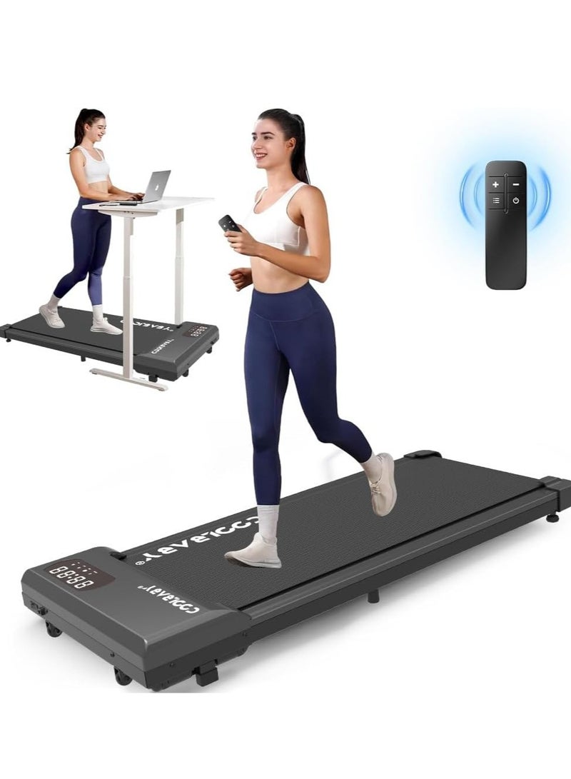 يوستيد جهاز مشي صغير الحجم، جهاز مشي كهربائي فائق النحافة، جهاز مشي محمول للجري للمنزل والمكتب - Image 1