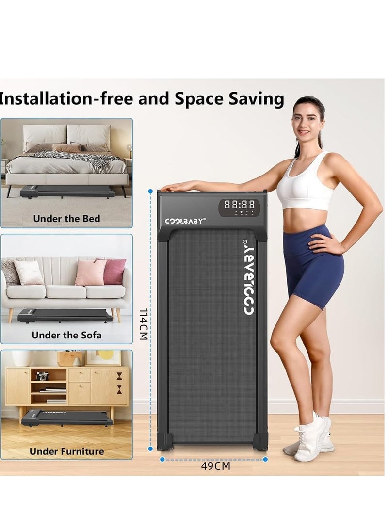 يوستيد جهاز مشي صغير الحجم، جهاز مشي كهربائي فائق النحافة، جهاز مشي محمول للجري للمنزل والمكتب - Image 3