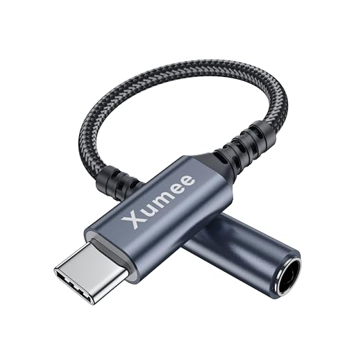 Xumee USB C to 3.5mm Headphone Jack Adapter, USB C to Aux Audio Dongle Cable Cord Compatible with iPhone 17/16/15 Series, Samsung Galaxy S25/S24/S23 Ultra, Pixel 9/8 (1-Pack) - Image 1