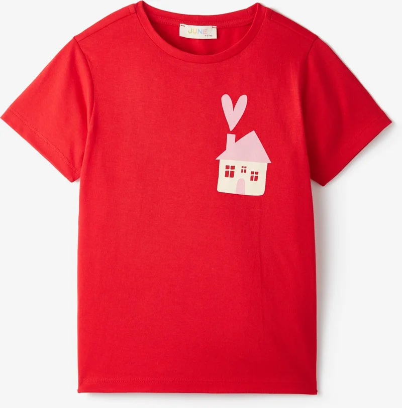 جون Girls Short Sleeve 2-Piece Printed T-Shirt