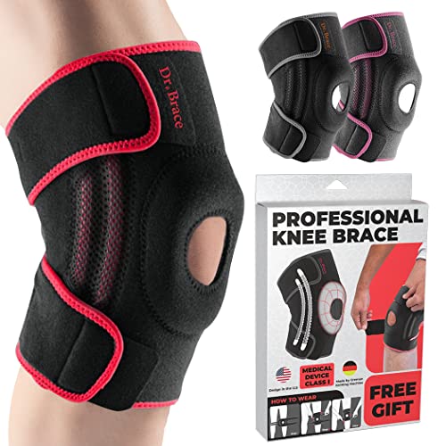 DR. BRACE ELITE Knee Brace with Side Stabilizers & Patella Gel Pads for Maximum Knee Pain Support and knee recovery for men and women-Please Check How To Size Video (Sunrise, Large) - Image 2