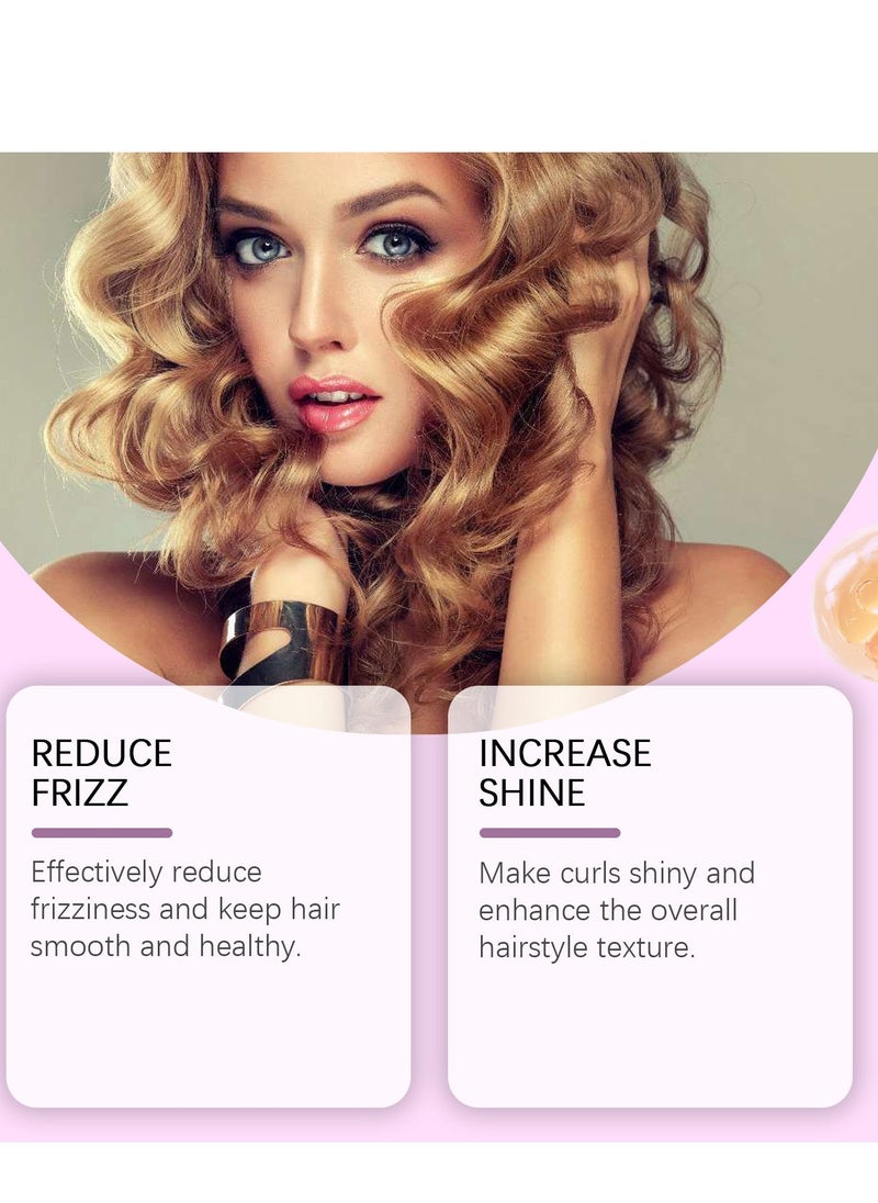 No evaporation film curling cream nourishes and repairs curly hair elasticity and volume lazy long-lasting shaping cream 114g - Image 4