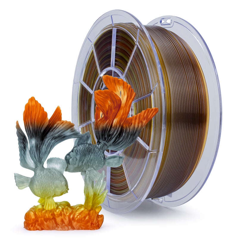 ZIRO AUTUMN Gradient Translucent PLA Season Series Filament 1.75mm 1kg/2.2lb Spool, - Image 1
