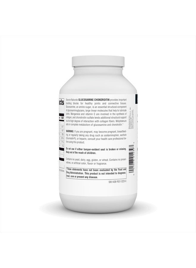 Source Naturals Glucosamine Chondroitin Extra Strength Tablet, 240 Count - Image 3