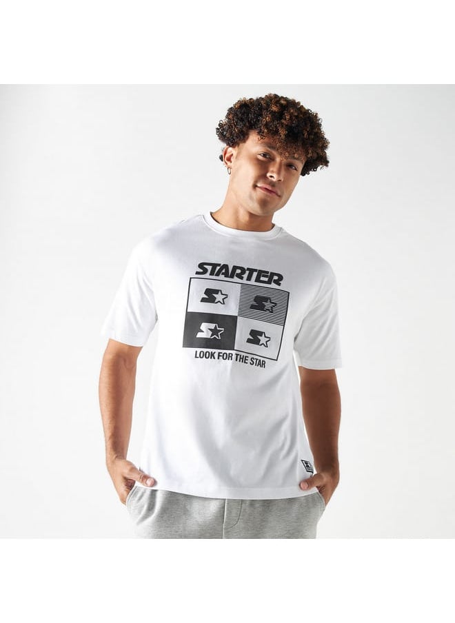 STARTER Starter Print Crew Neck T-shirt with Short Sleeves  - Image 1