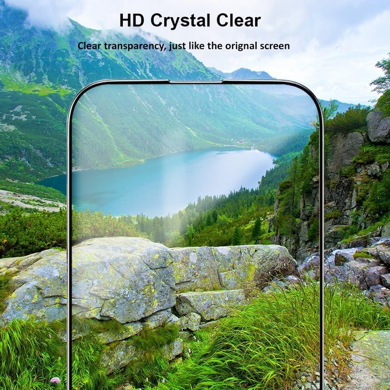 Max & Max Screen Protector for iPhone 16 Pro - 9H Hardness Tempered Glass, Case Friendly, Anti-Fingerprint - Image 2