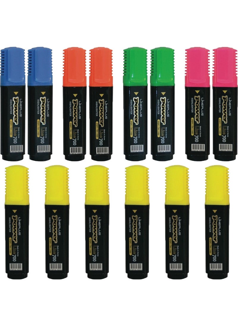 lineplus Power Line 700 Highlighter Pen 14 Pack 
