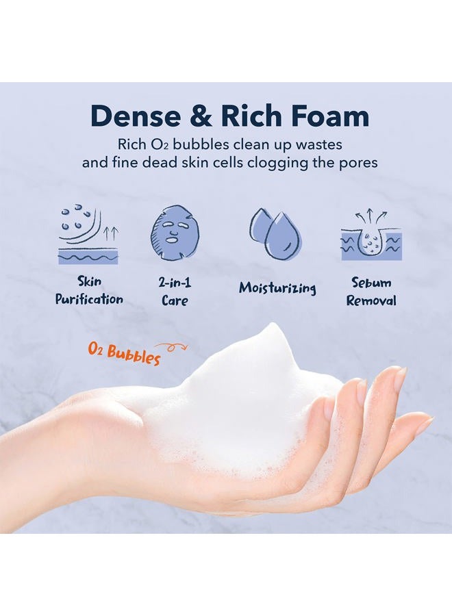 Purederm Deep Purifying Pink O2 Bubble Mask Peach (5 Pack) – Bubble Face Sheet Mask for Purifying & Moisturizing - Image 4