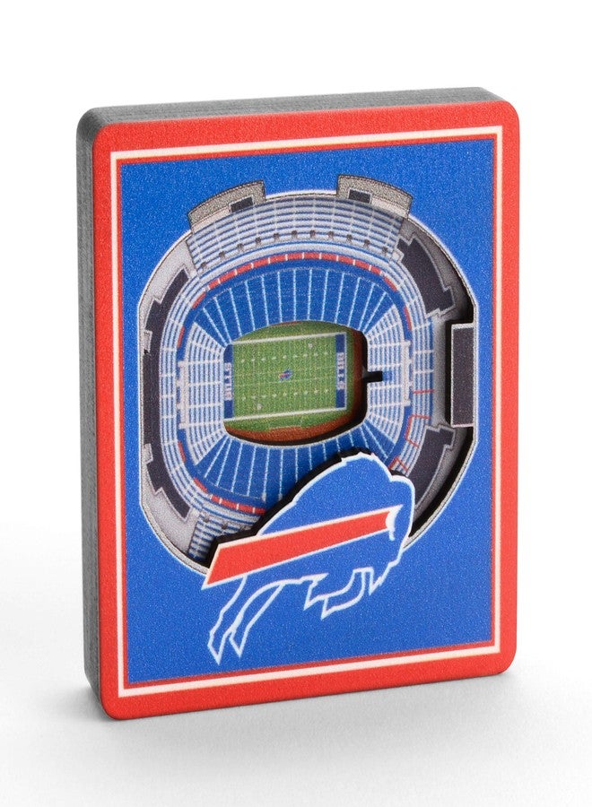 YouTheFan NFL Buffalo Bills - New Era Field 3D StadiumView Magnet3D StadiumView Magnet, Team Colors, Small (8493274) - Image 2