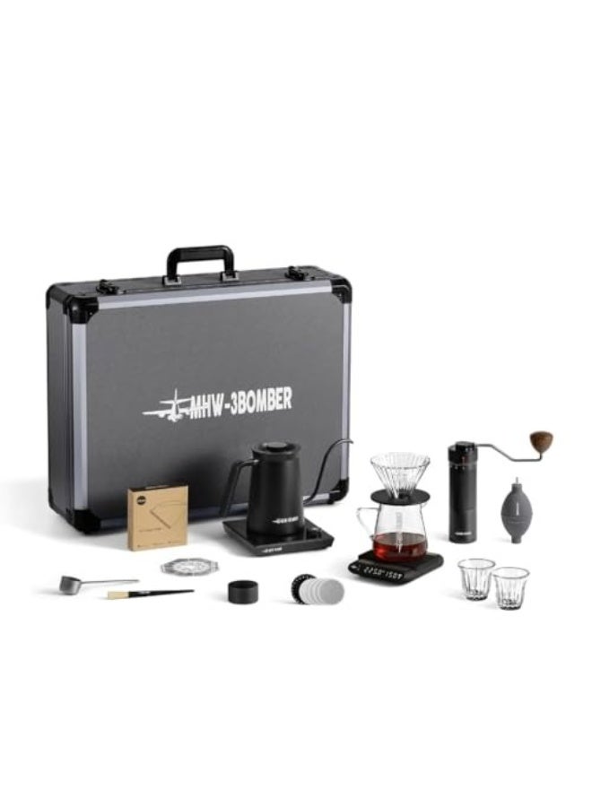 ام اتش دابيلو - ثري بومبار MHW-3BOMBER B-3 Tactical Coffee Station Set – مجموعة تحضير القهوة الاحترافية 12 قطعة مع حقيبة تكتيكية محمولة – لون أسود - Image 3