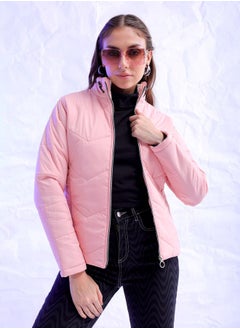 Freehand Women Slim Fit Solid Puffer Jacket  - Image 1