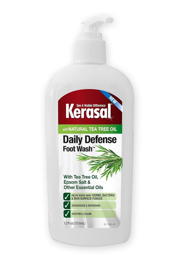 Kerasal Kerasal Daily Defense Foot Wash Daily Cleanser for Feet, 12 Ounce  - Image 1