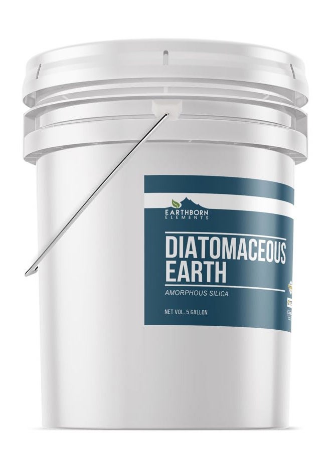 earthborn elements Diatomaceous Earth (5 Gallon), Resealable Bucket Pure Freshwater Amorphous Silica - Image 2