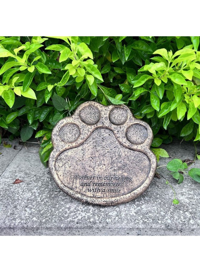 Generic Garden Stepping Stone, Paw of Dog Cat Pet Memorial Stones, Loss of Pet Gift - 7.5" L x 7.5" W x 0.6" D  - Image 1