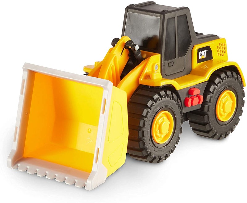 CAT Construction Toys, 10" Tough Machines Toy Front Loader With Lights & Sounds, Realistic Lights & Sounds + Rumbling Action, Ages 3+ - Image 1