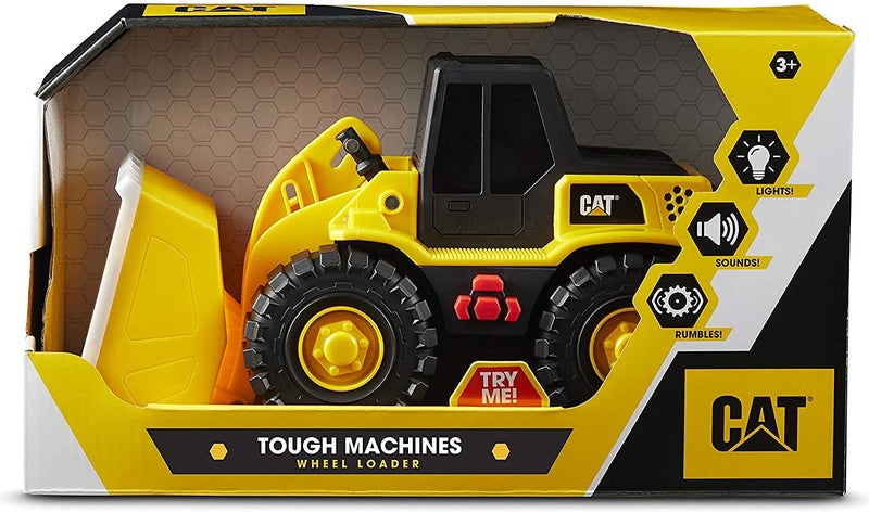 CAT Construction Toys, 10" Tough Machines Toy Front Loader With Lights & Sounds, Realistic Lights & Sounds + Rumbling Action, Ages 3+ - Image 5