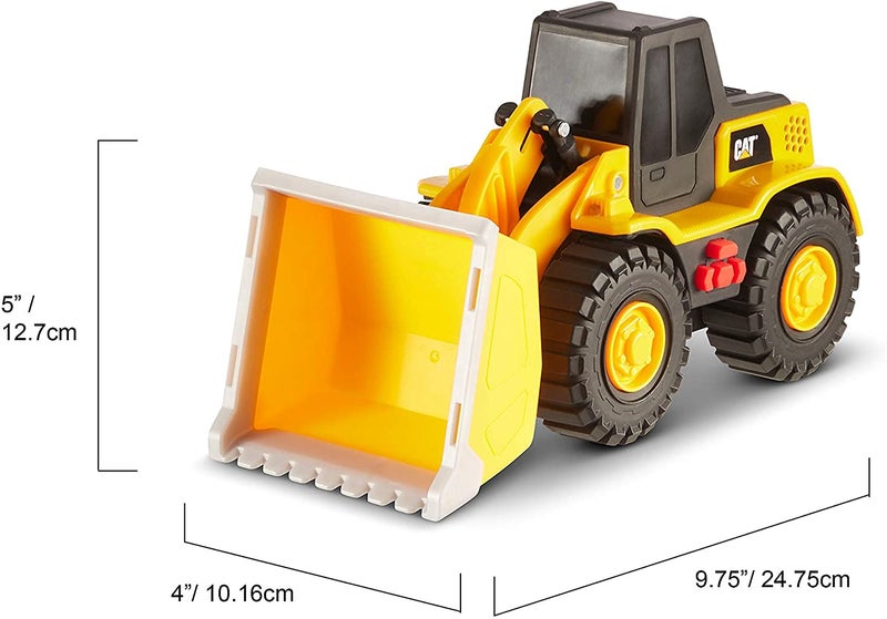 CAT Construction Toys, 10" Tough Machines Toy Front Loader With Lights & Sounds, Realistic Lights & Sounds + Rumbling Action, Ages 3+ - Image 4