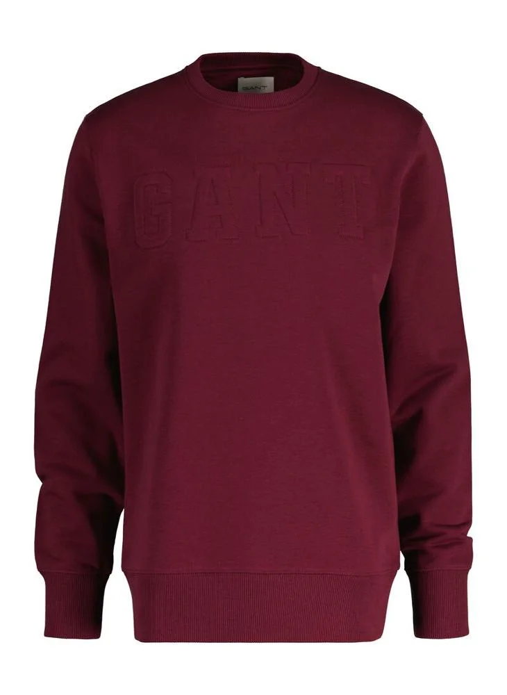 GANT Gant Embossed C-Neck Sweat