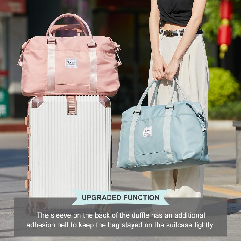 HYC00 Travel Duffel Bag,Sports Tote Gym Bag,Shoulder Weekender Overnight Bag for Women - Image 3