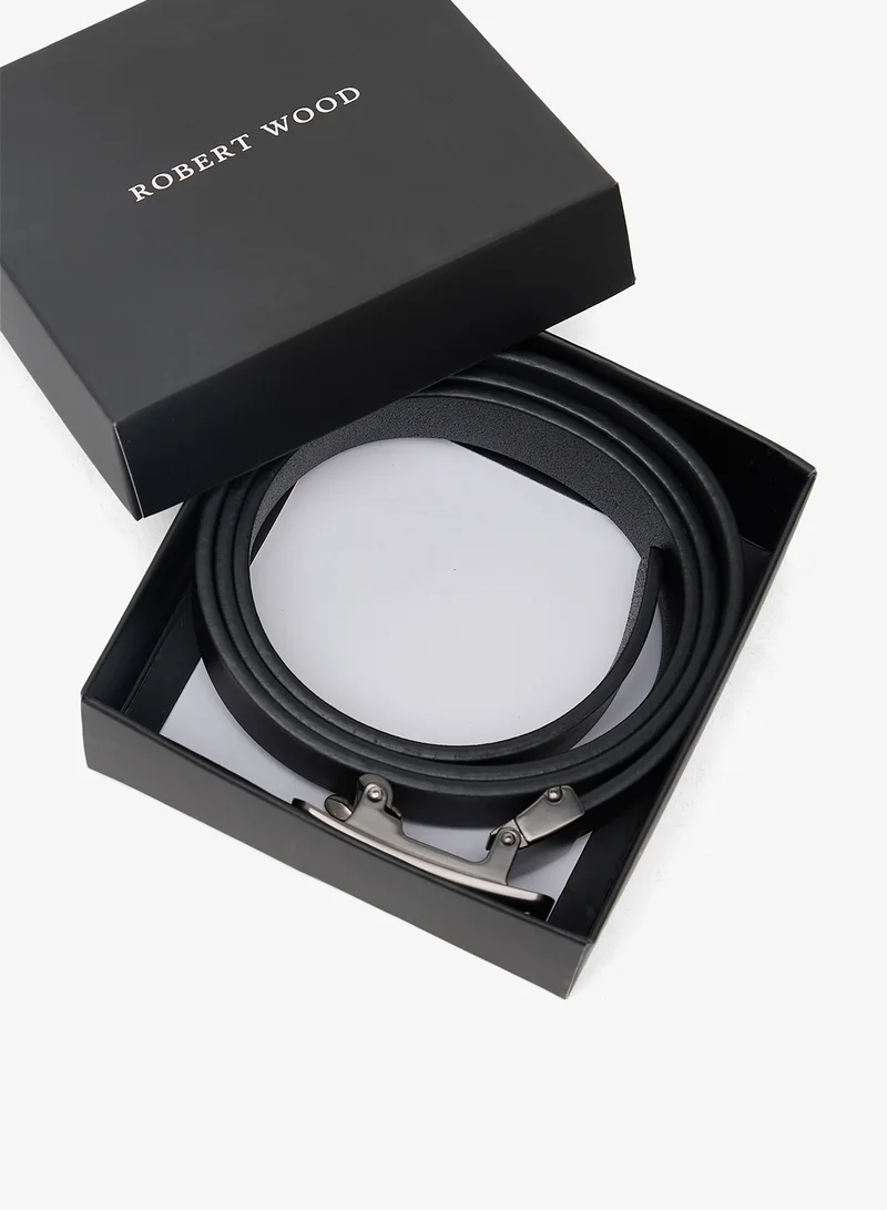 Robert Wood  Genuine Leather Free Size Formal Belt for Men | Best Price UAE