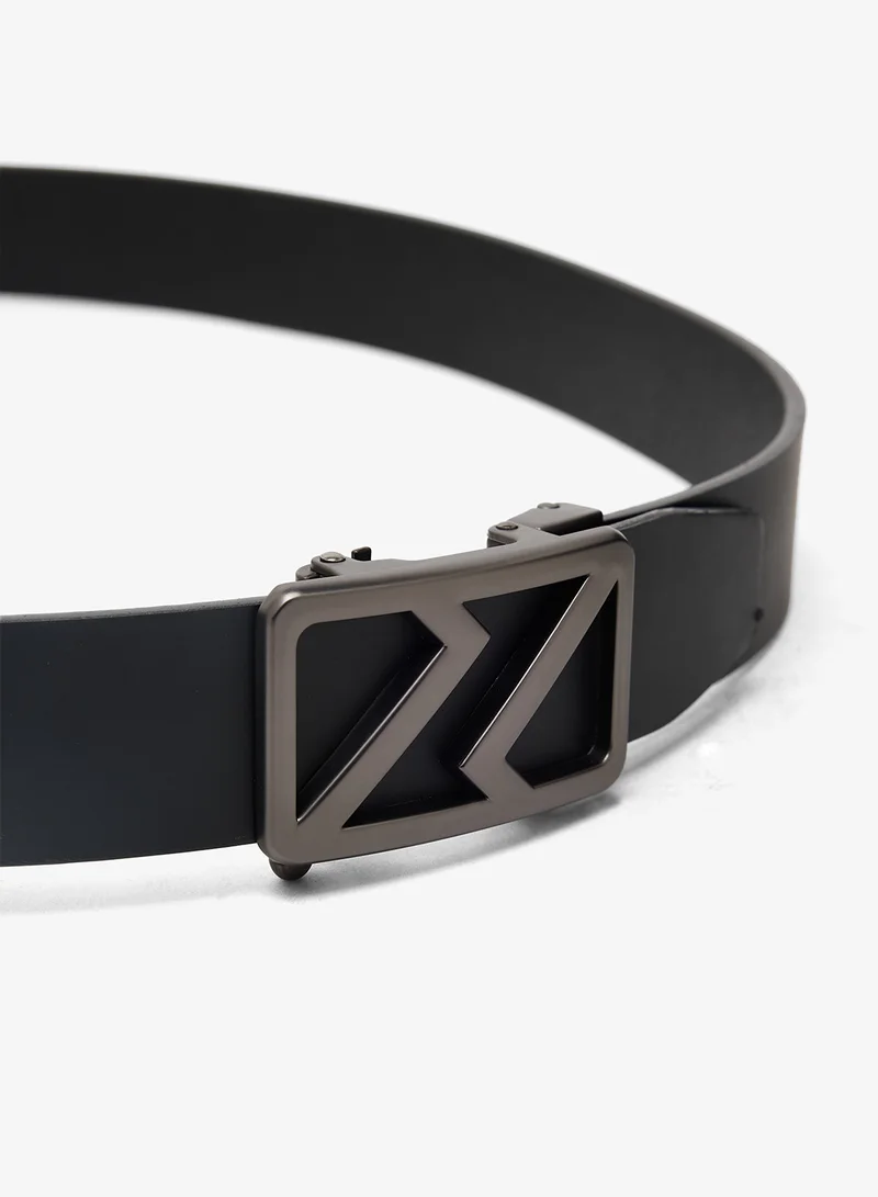 Robert Wood Genuine Leather Free Size Formal Belt