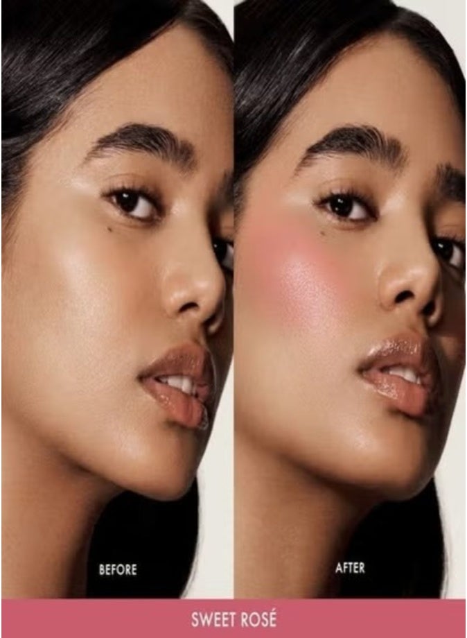 Summer Fridays Hydrating Blush Butter Balm with Peptides, Sweet Rosé 3.5g – Nourishing Creamy Color & Skincare Benefits - Image 3