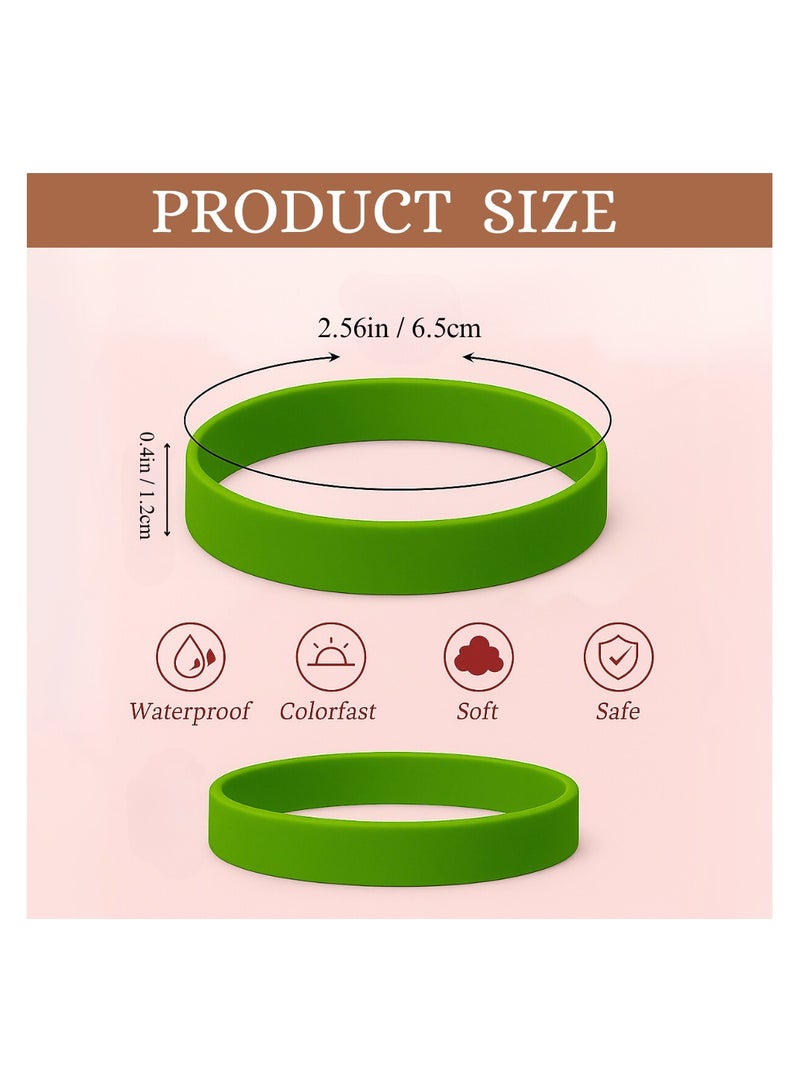 PRINTSHOP4ME Colorful Rubber Bracelets For Parties,Events,Fundraisers-Ideal For Sports,Birthday Parties,Team Building,Awareness Campaigns And Party Favors - Image 4