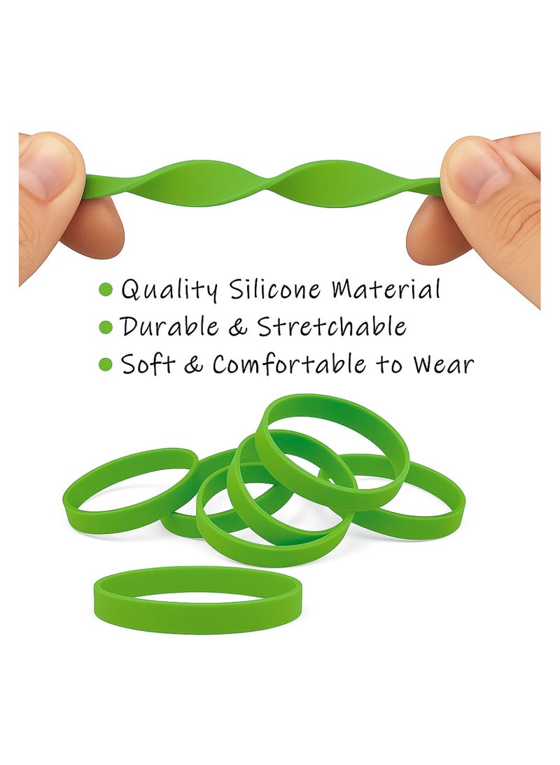 PRINTSHOP4ME Colorful Rubber Bracelets For Parties,Events,Fundraisers-Ideal For Sports,Birthday Parties,Team Building,Awareness Campaigns And Party Favors - Image 2