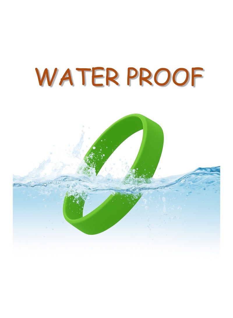 PRINTSHOP4ME Colorful Rubber Bracelets For Parties,Events,Fundraisers-Ideal For Sports,Birthday Parties,Team Building,Awareness Campaigns And Party Favors - Image 3