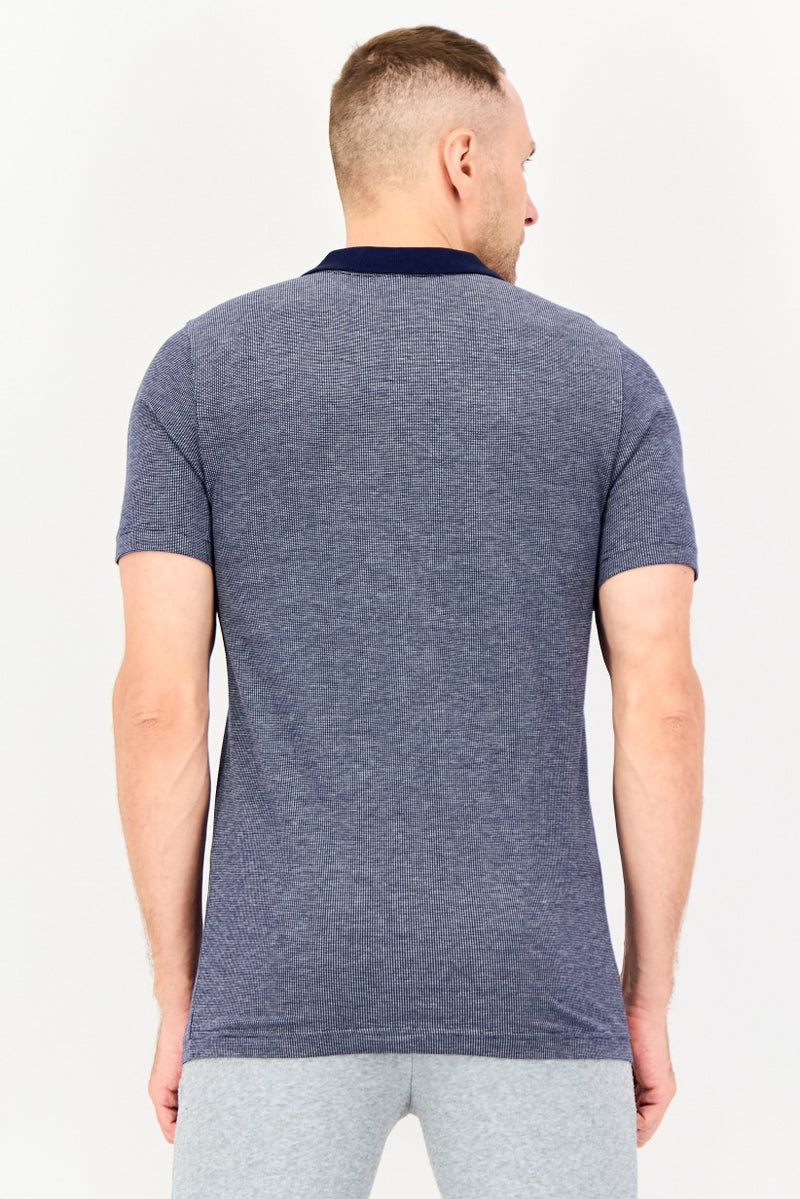 PUMA Men Sportswear Fit Short Sleeve Outdoor Polo Shirt, Navy - Image 4