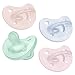 Chicco PhysioForma Silicone Orthodontic Pacifier 06m 100 Soft Silicone Supports Breathing Oral Development SatinTextured Nipple Includes Sterilizing Case BPA Free Multipack 4pk - Image 2