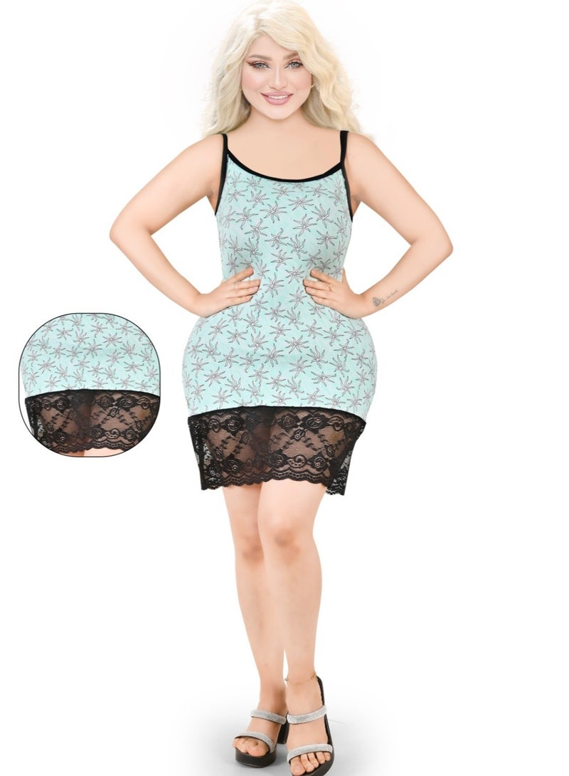 M&O Short home sleep dress with cotton material  - Image 1